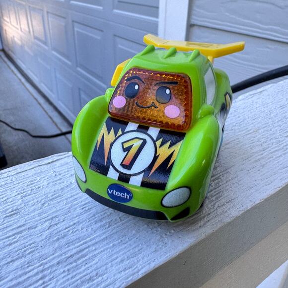 VTech Go! Go! Smart Wheels Racer Car #1 Green Orange Sound Toy Loose‎ - Picture 2 of 7